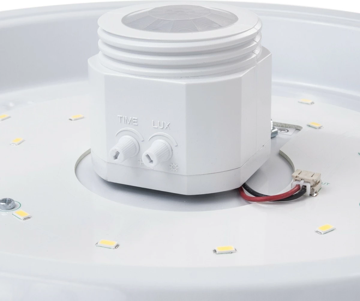 Llambë tavani LED Maclean MCE131, 12W, me sensor lëvizjeje PIR, Bardhë