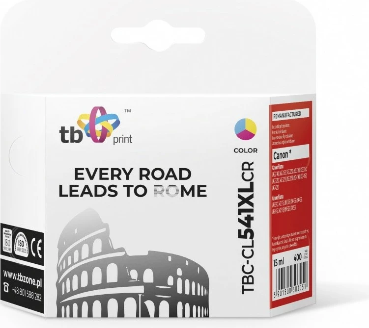 Toner TB Print TBC-CL541XLCR për Canon, Color, 15ml