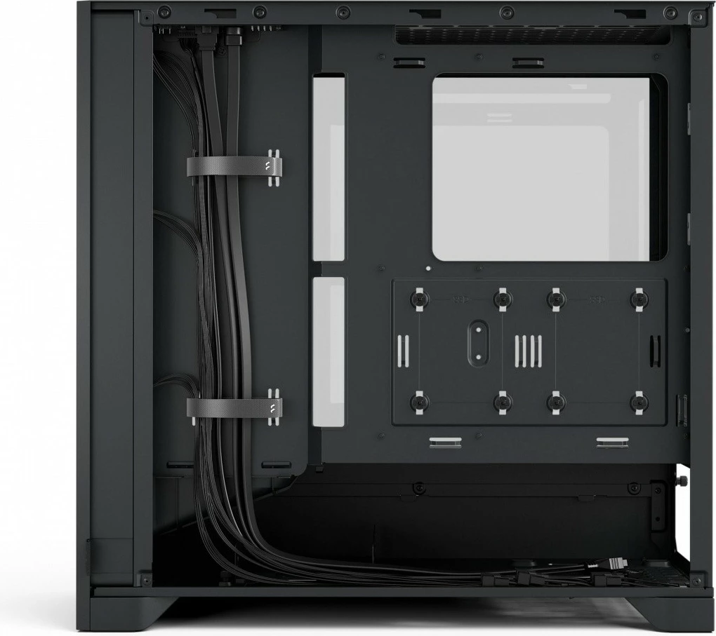 Kasë, Fractal Design, Pop 2 Air FD-C-POA2A-01, ATX/Micro ATX/Mini ITX, 3x 120 mm ventilatorë, panel xhami të kalitur, USB-C, e zezë