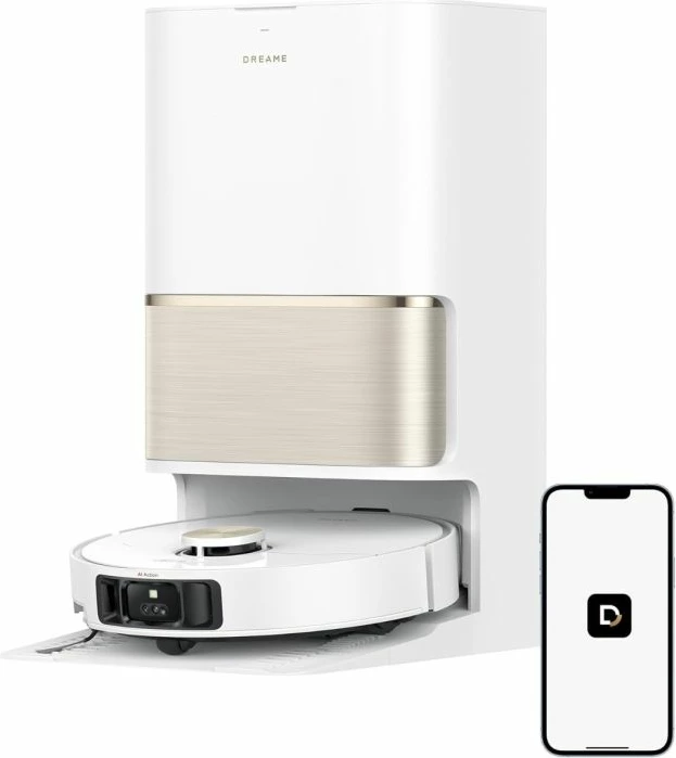 Robot fshesë me korrent Dreame L50 Pro Ultra 19,500Pa, 6400mAh, me stacion vetëzbrazës PowerDock, e bardhë