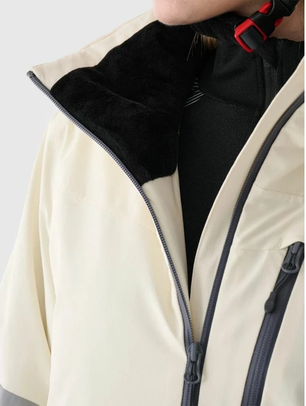 Jakne skijimi për femra 4F, e bardhë