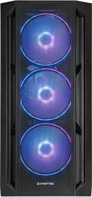 Kasë Chieftec APEX Lumo GA-01B-L-OP, Midi Tower, 4x140mm ARGB, E-ATX, e zezë