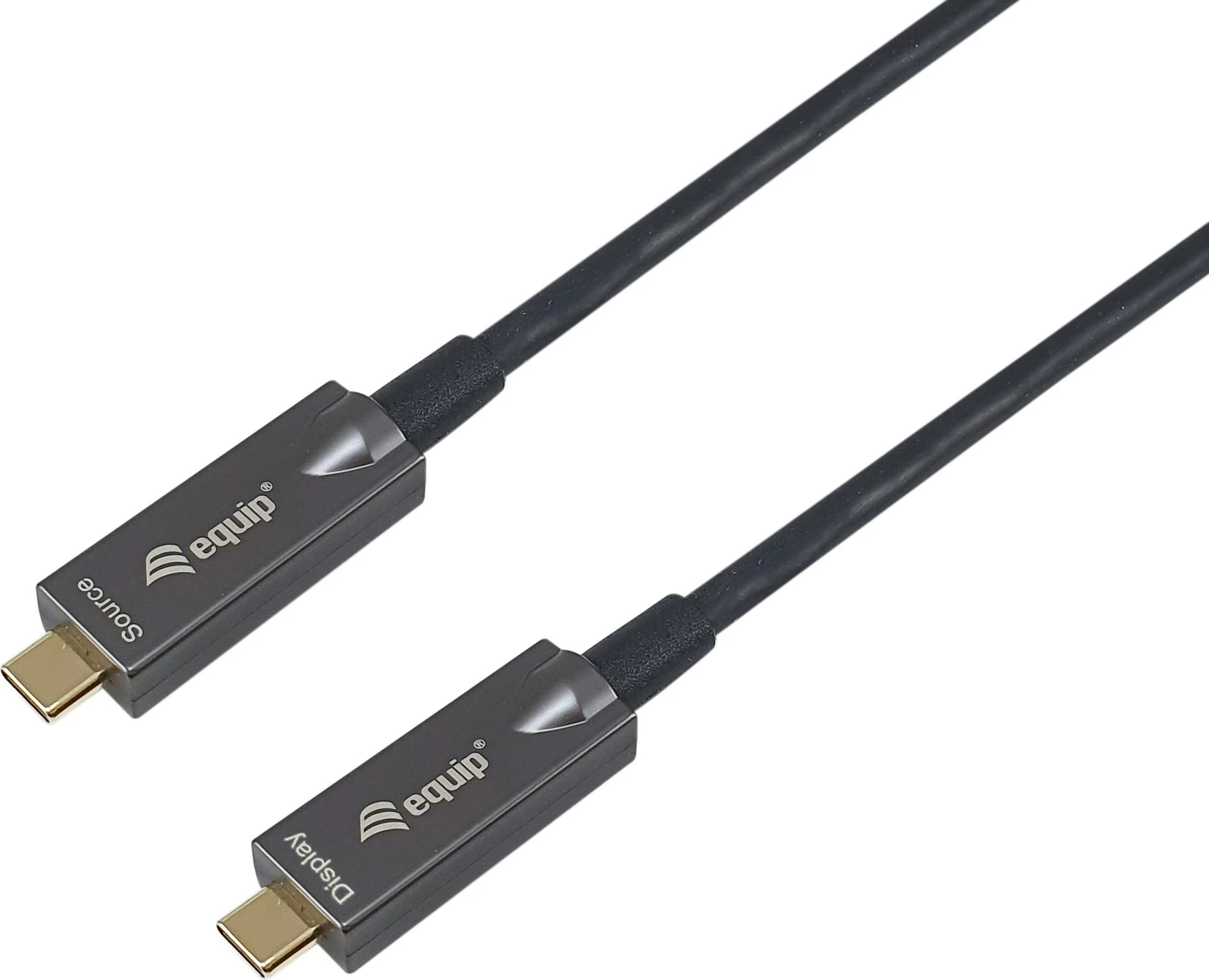 Kabllo USB C në USB C Equip 119463, 15m, 4K/60Hz, 10Gbps, PD 60W, e zezë