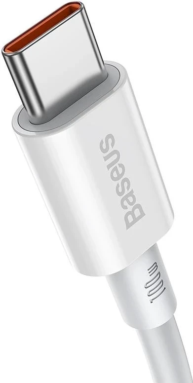 Kabllo Baseus Superior USB-C/USB-C, 1m, 100W, e bardhë