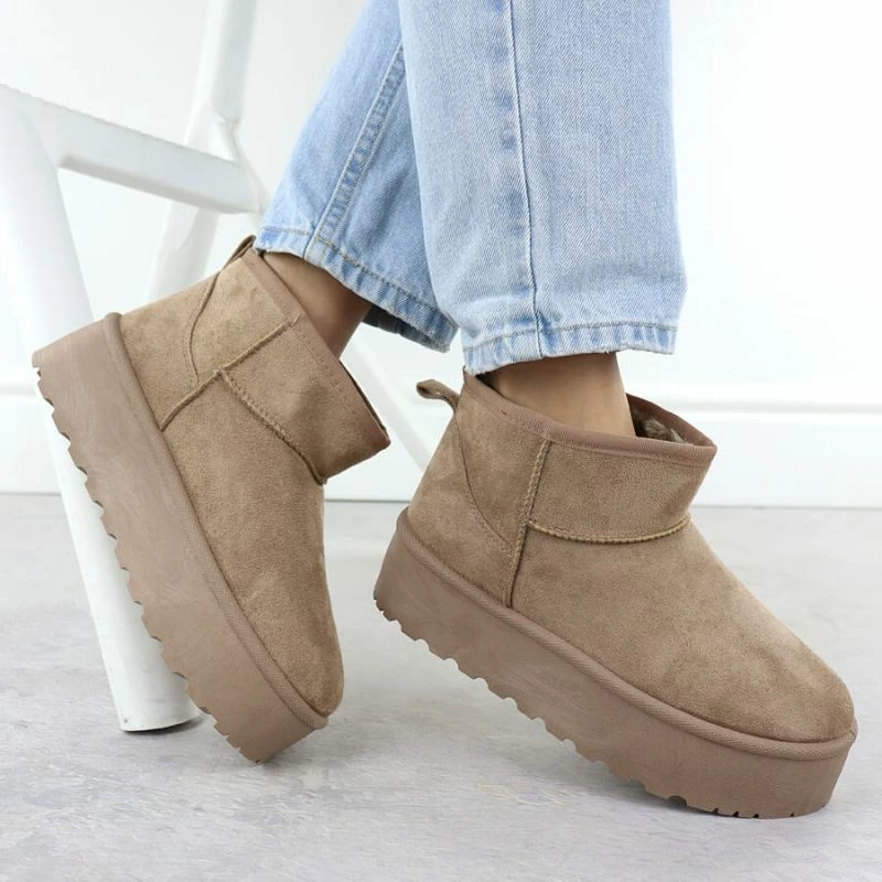 Çizme bore Potocki për femra, bezhë