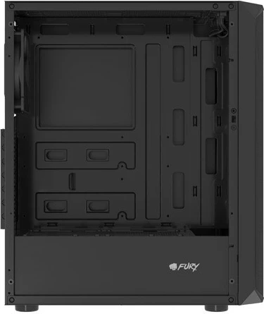 Kasë Natec Fury Shobo SH4F, Midi Tower, xham i temperuar, e zezë