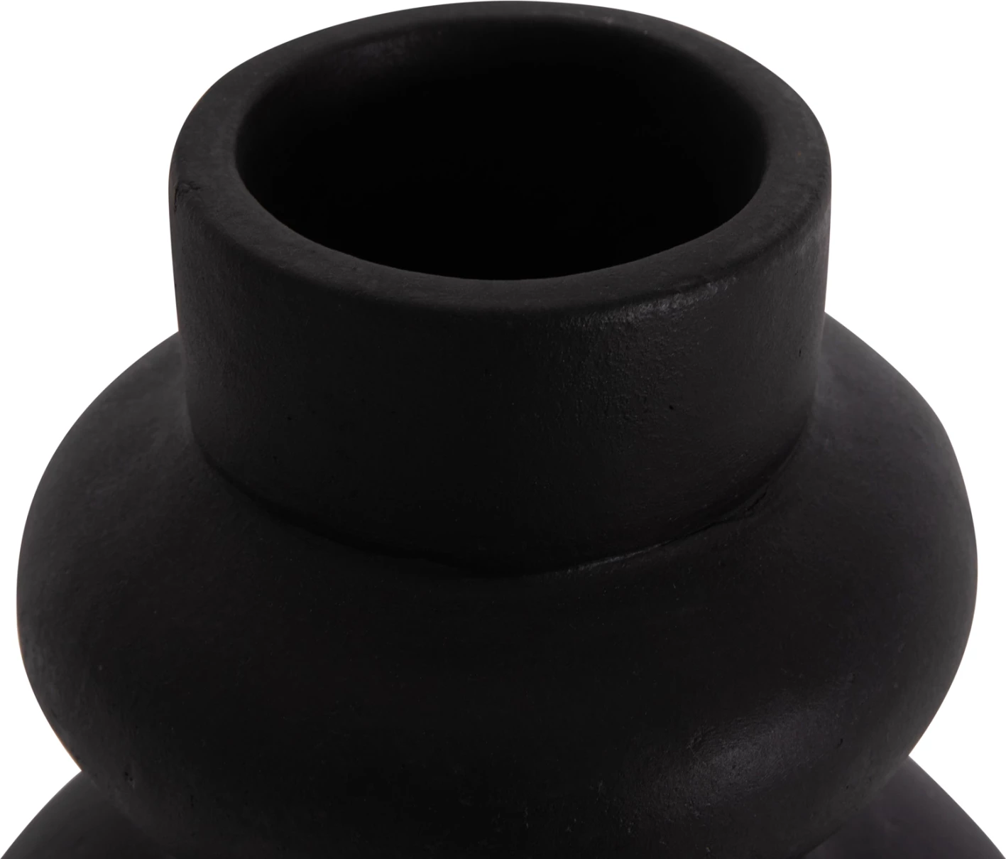 Vazo dekorative tavoline LEMA, terrakotë e zezë, FH4664.01M, 22x29cm