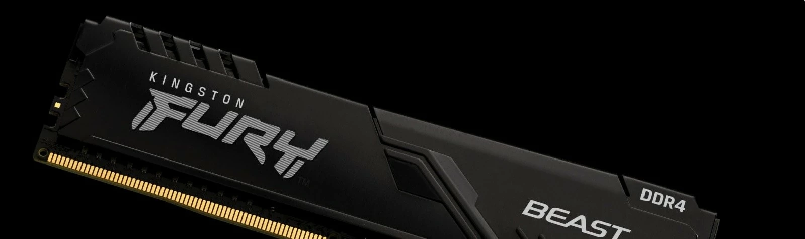 RAM Memorje Kingston FURY Beast DDR4, 8GB, 3200MHz, CL16, e zezë
