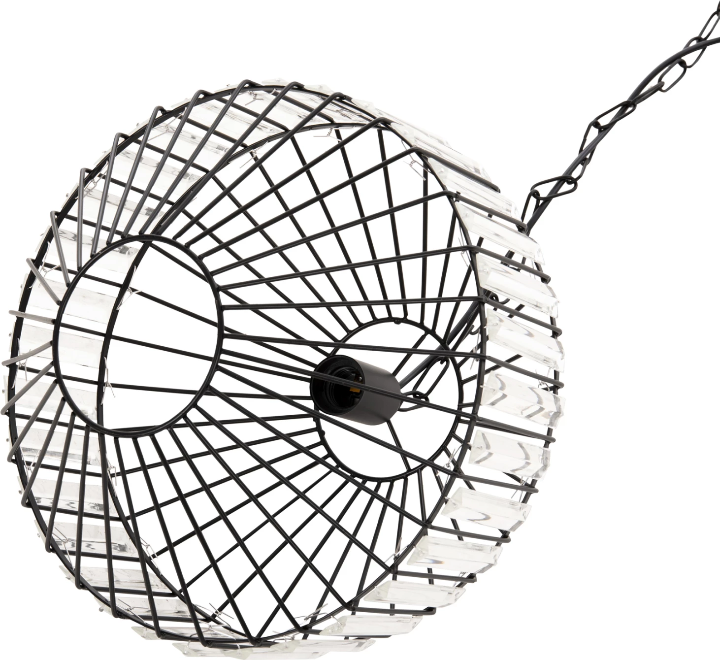 Llambë varëse tavani FH4092 metal i zi Φ33,5x29-127,5Hcm