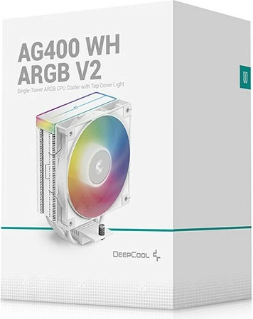 Ftohës ajri DeepCool AG400 WH, 120mm, ARGB, i bardhë