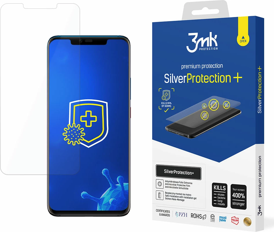 Film mbrojtës antibakterial 3mk SilverProtection+ për Huawei Mate 20 Pro