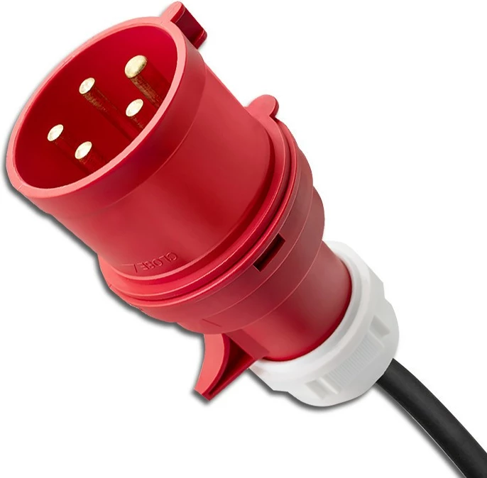 Karikues portativ për vetura elektrike Qoltec 52475, Type 2, 11kW, 5m, i zi/gjelbër