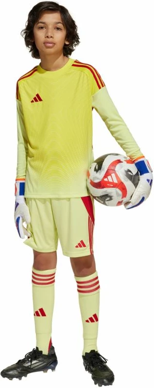 Fanellë portieri për fëmijë adidas, e verdhë dhe e kuqe