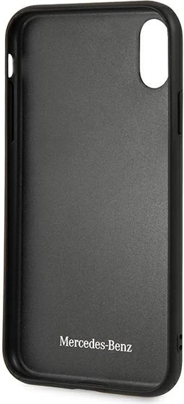 Mbështjellës Mercedes Twister për iPhone XR, lëkurë, i zi