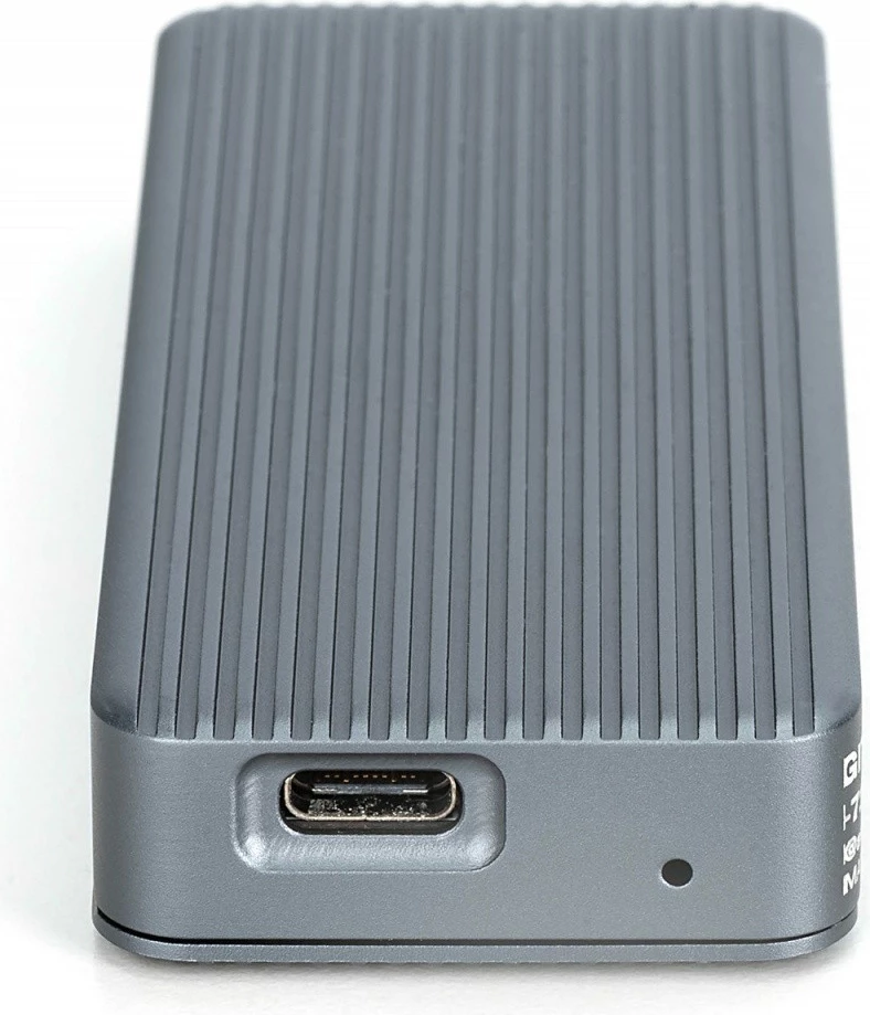 Kasë Digitus DA-71157 për SSD M.2 NVMe, USB 3.2 Type C, 20 Gb/s, Alumini, Gri