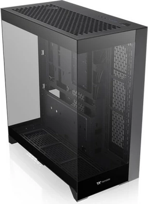 Kasë kompjuteri, Thermaltake, CTE E550 TG, midi tower ATX/E-ATX me qelq të temperuar, USB-C, 8 fole disku, e zezë