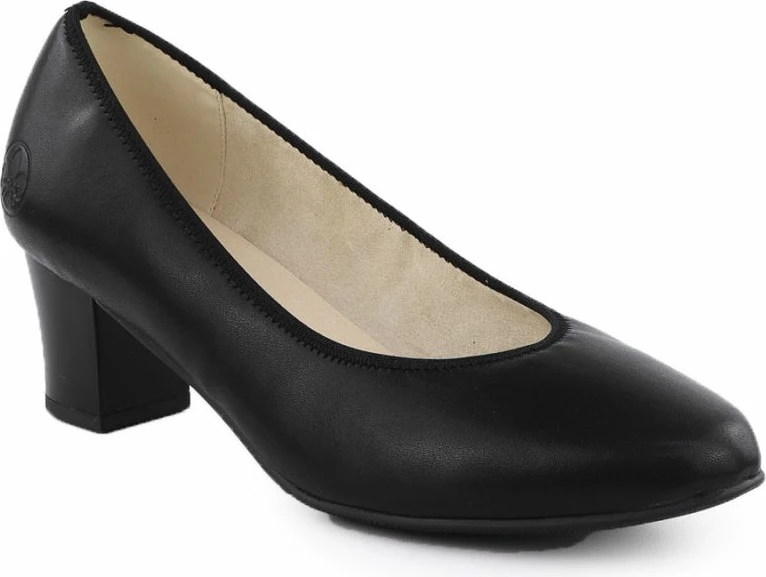 Këpucë lëkure për femra Rieker 44650, të zeza