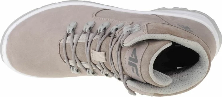 Këpucë për femra 4f për ecje në natyrë, gri/argjendtë