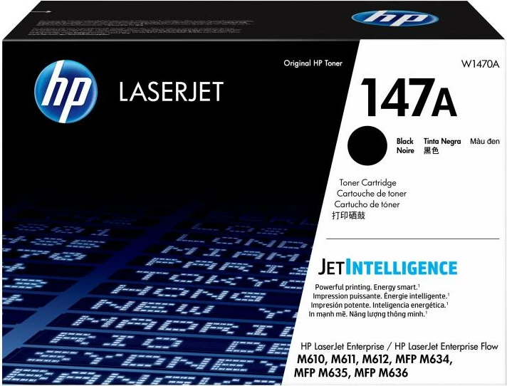Toner, HP, 147A W1470A, JetIntelligence, rendiment 9800-23700 faqe, i zi