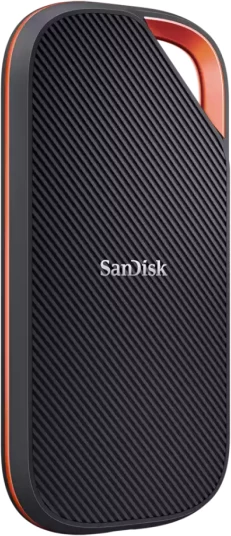 SSD i jashtëm SanDisk Extreme PRO SDSSDE82-2T00-G25 2TB NVMe USB4 USB-C, e zezë me portokalli