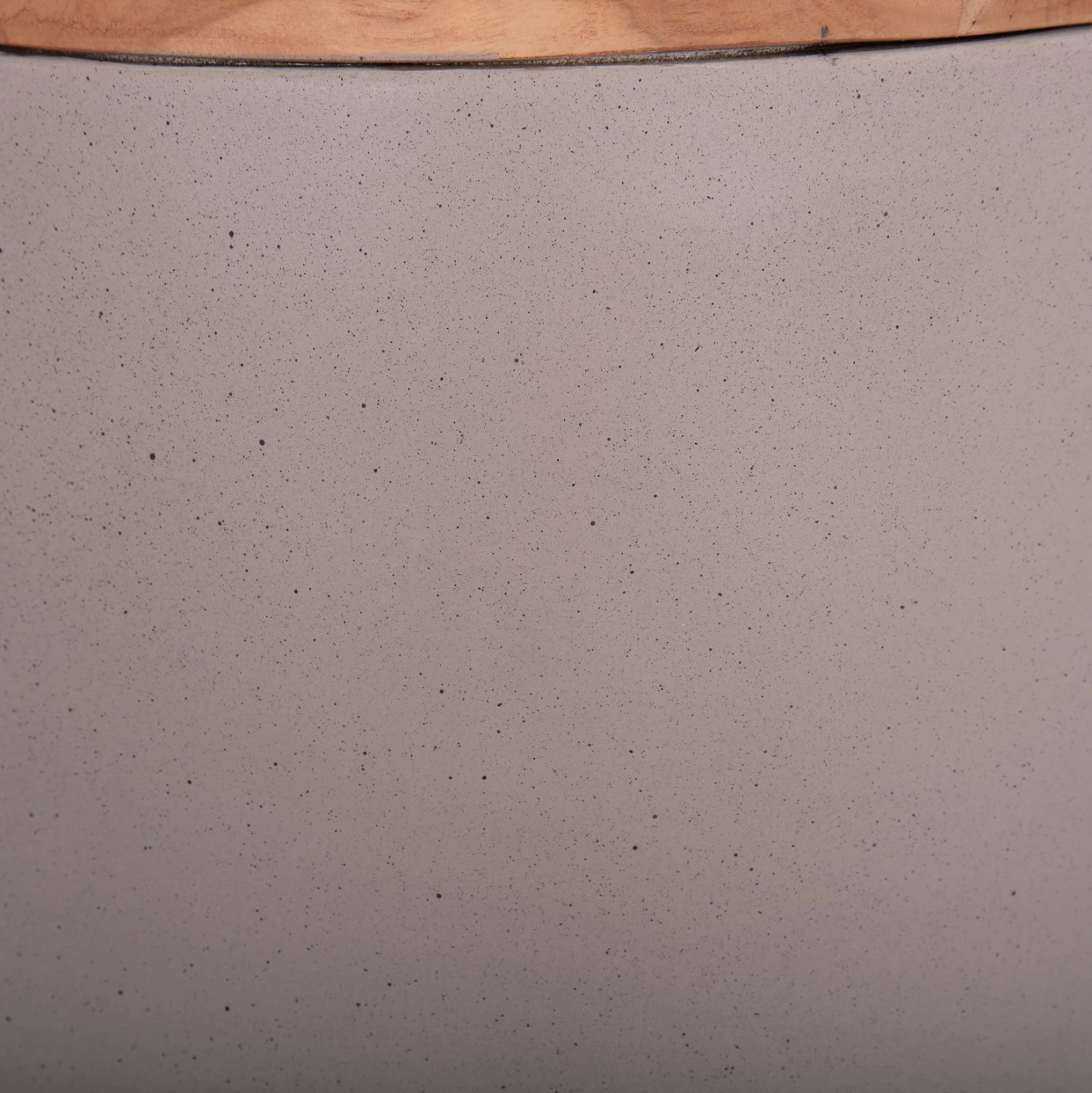 Vazo dekorative dyshemeje LINTER, fibër-cement, ngjyrë gri mat, buzë dru tik, Φ34x60cm