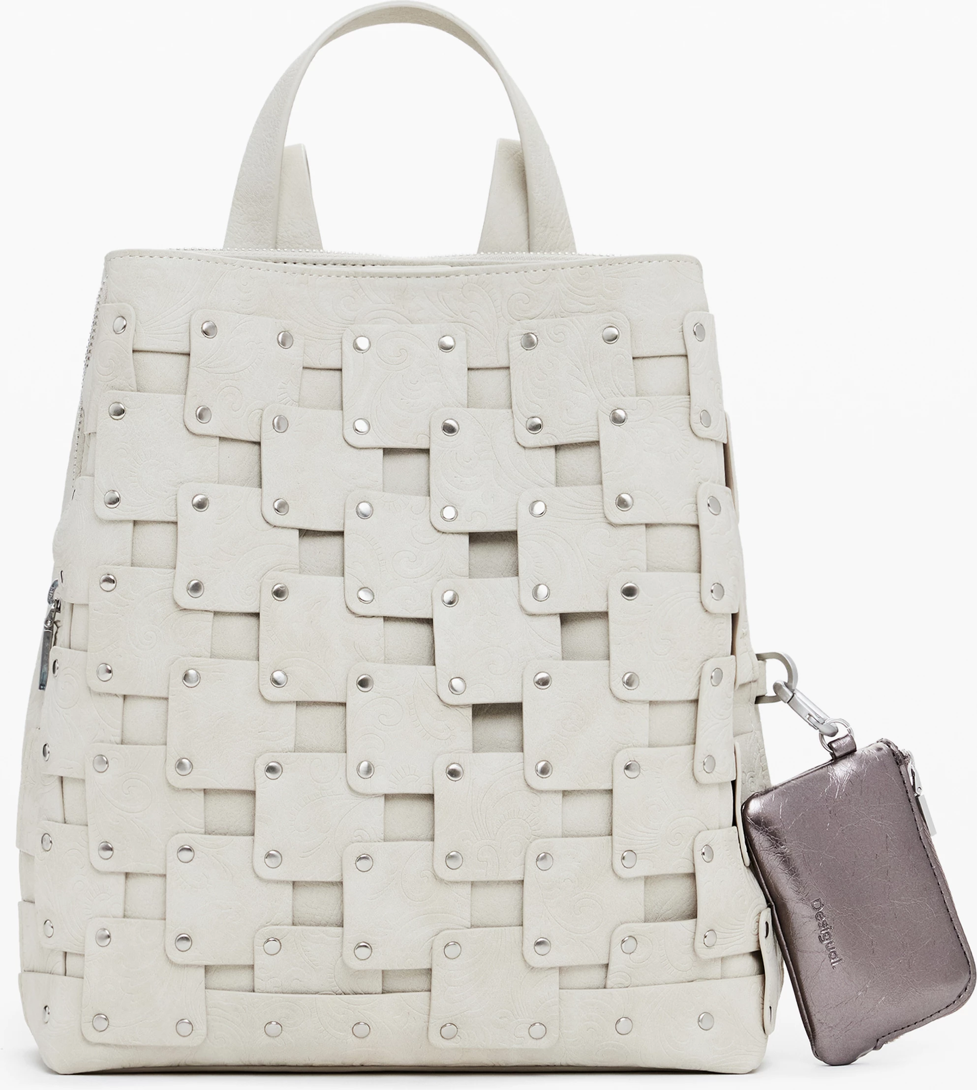 Çantë shpine DESIGUAL NEW PATCH SUMY femra, beige