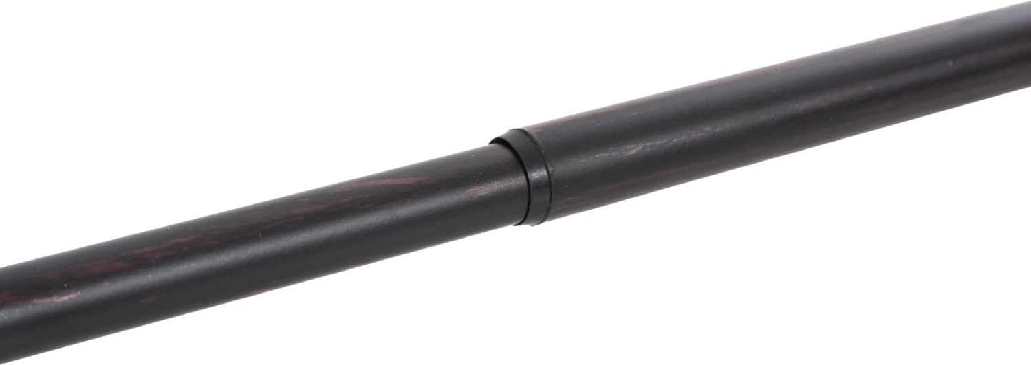 Shufër metalike për perde, e palosshme, ngjyrë zi-kuqe, me maja konike, FH11280.03, 110-210 cm