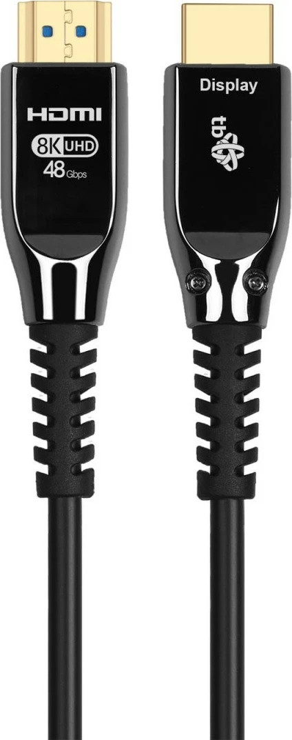 Kabllo HDMI 2.1 optike TB AKTBXVHFO2110MB 10 m 8K UHD 48 Gbps, e zezë