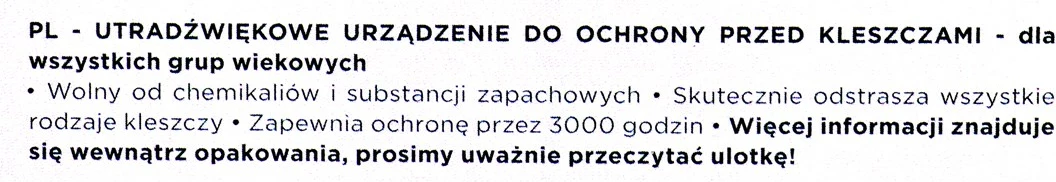 Pajisje ultrasonike kundër rriqrave për kafshë, TICKLESS, ngjyrë portokalli