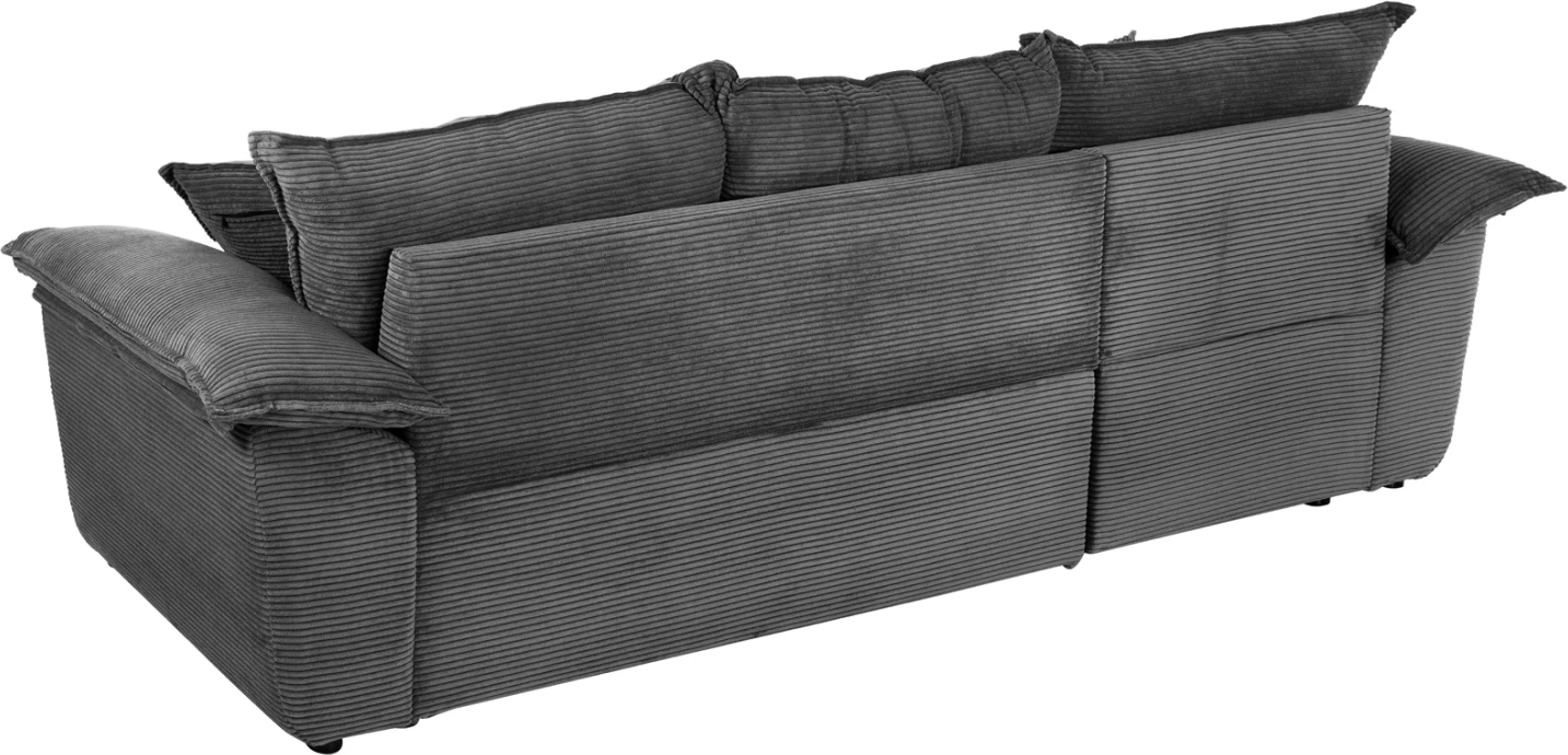 Kënd divan-shtrat me hapësirë ruajtëse ALDO FH3276.02L pëlhurë antracit 256x91-159x87H cm