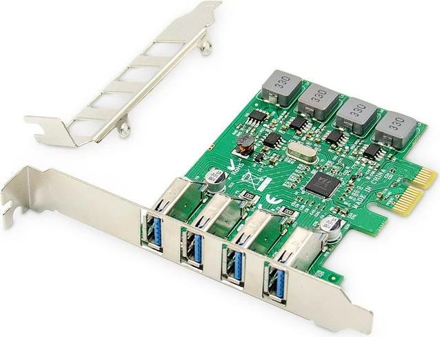 Kasë zgjerimi Digitus DS-30226, 4x USB 3.0, PCI Express, Low Profile