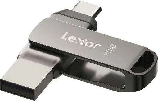 Pendrive Lexar Dual Drive D400, 256GB, USB-C/A 3.1, Gri