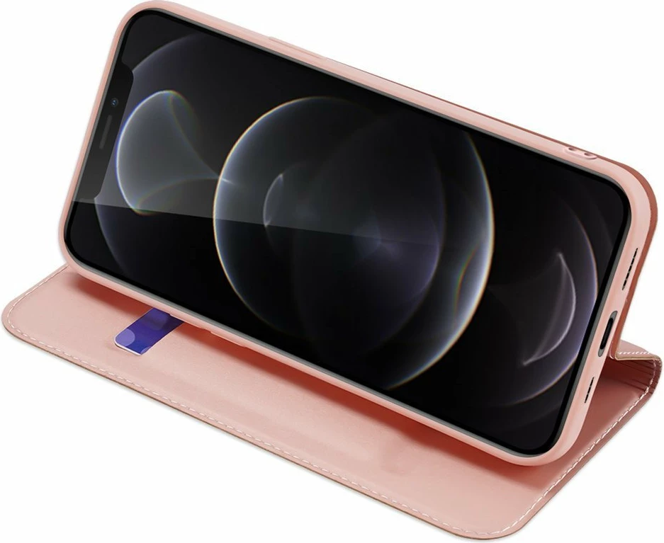 Mbështjellës Dux Ducis Skin Pro Bookcase për iPhone 13 Pro, rozë