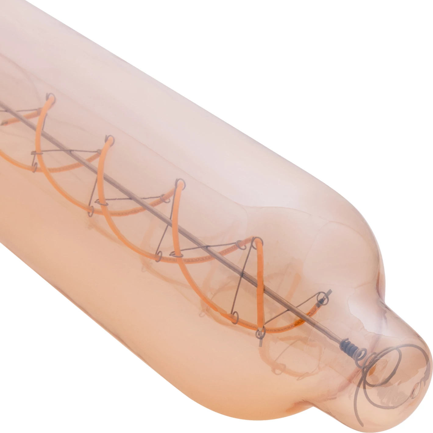 Llambë LED filament, ngjyrë ari, FH4055.02, JHD-NW7775, 8W, E27, 3000K, e zbehtë