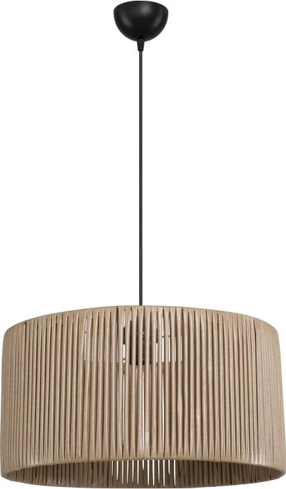 Llambë tavani lambu një-dritë E27, hije natyrale Φ40x20cm