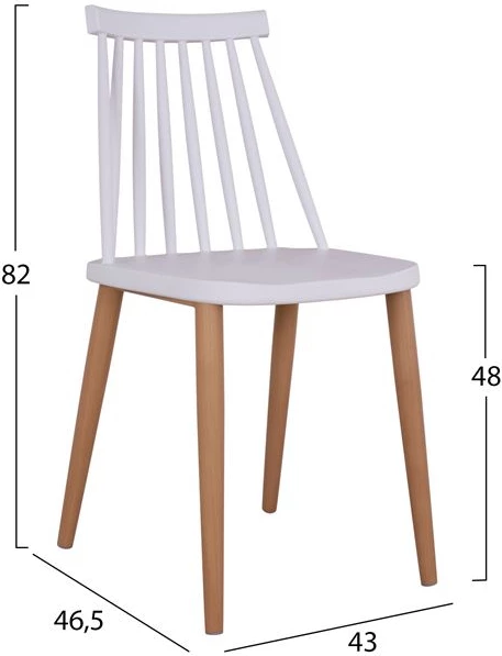 Set 5 pjesë Sipërfaqe Tavoline Sonama & karrige Vansess ngjyrë bardhë metalike FH11002.01 110x70x76 cm