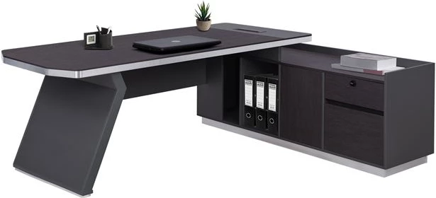 Tavolinë profesionale për zyre, kënd i djathtë, ngjyrë trëndafili, FH2084R, 220x180x76 cm