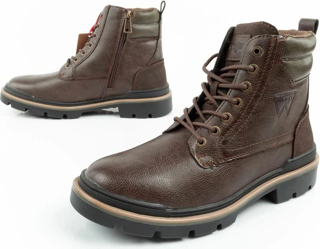 Çizme Chelsea për meshkuj Wrangler, kafe të errëta