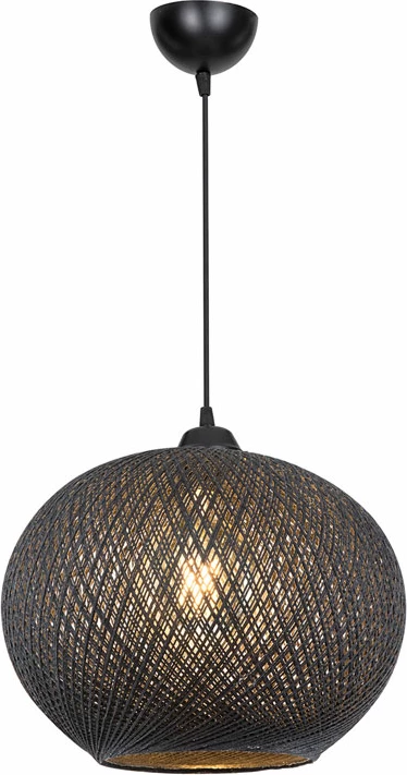 Dritë tavani Leshia Ε27 e zezë D38x38cm