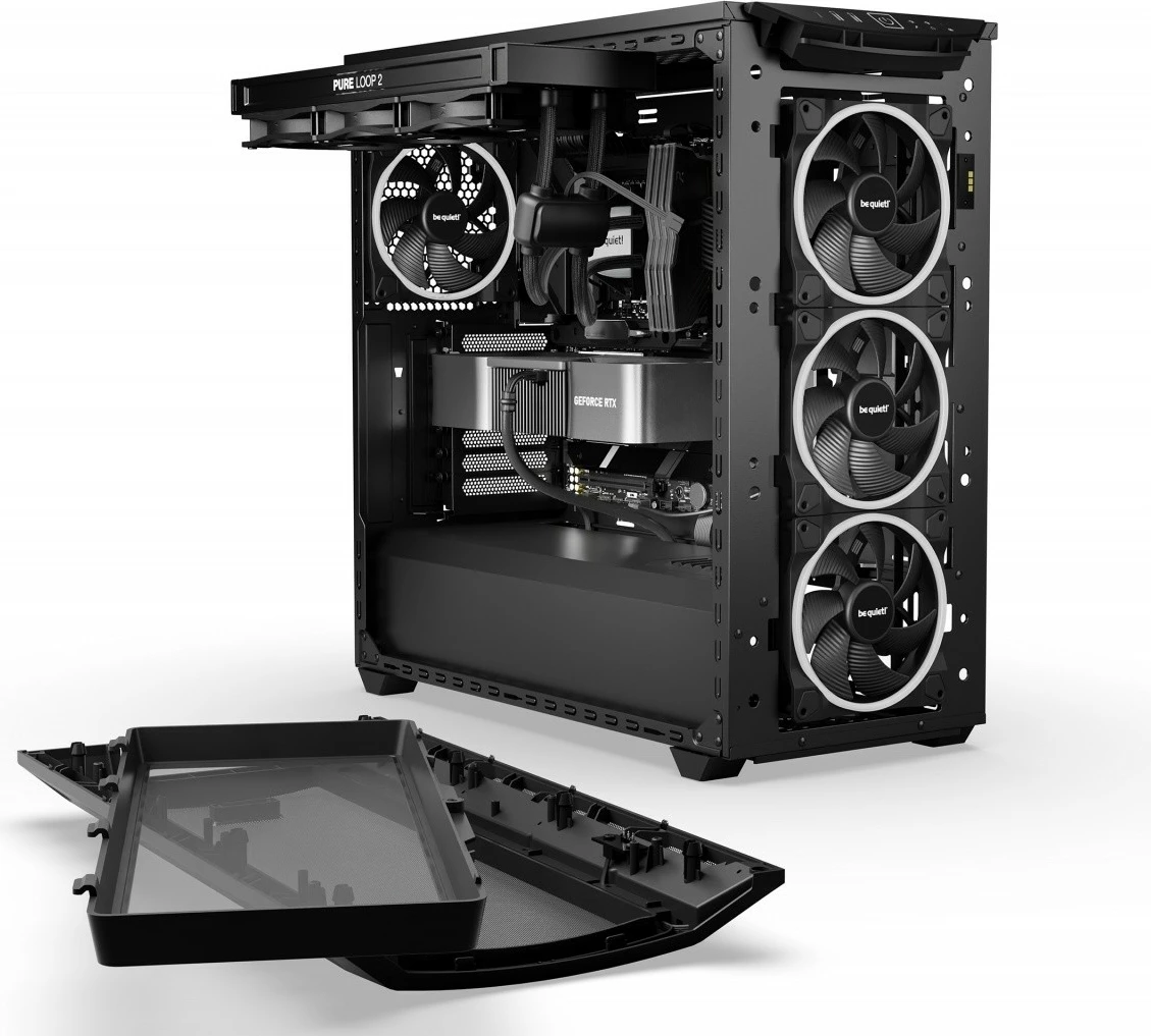 Kasë Be quiet! Shadow Base 800 FX, Midi Tower, ARGB, ATX/E-ATX/Mini ITX, e zezë