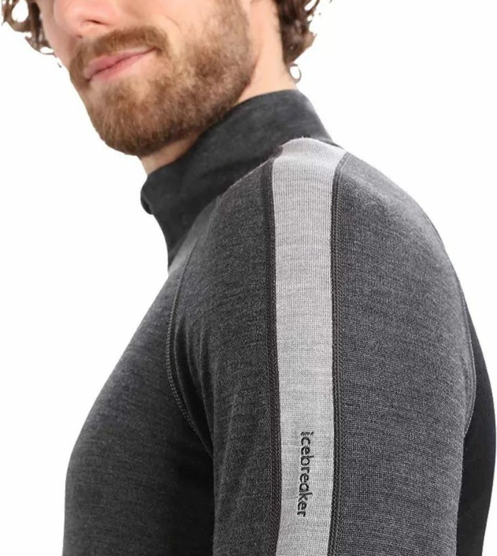 Maicë termike për meshkuj Icebreaker Zoneknit 260 LS Half Jet, gri
