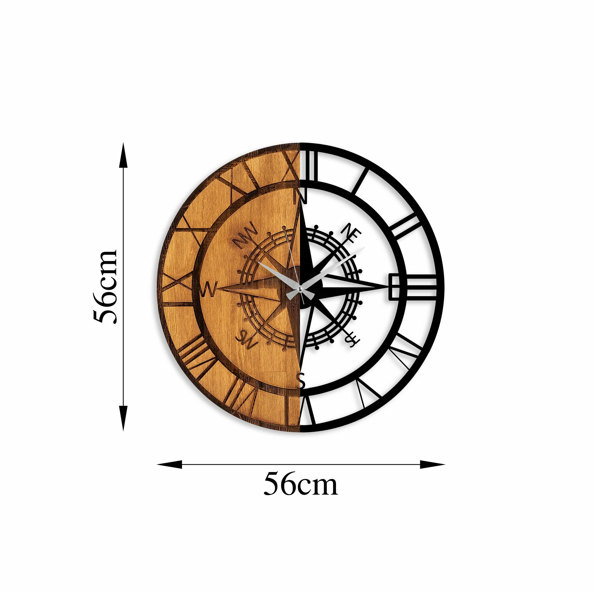 Orë muri dekorative prej druri, Wallity, mekanizëm ore