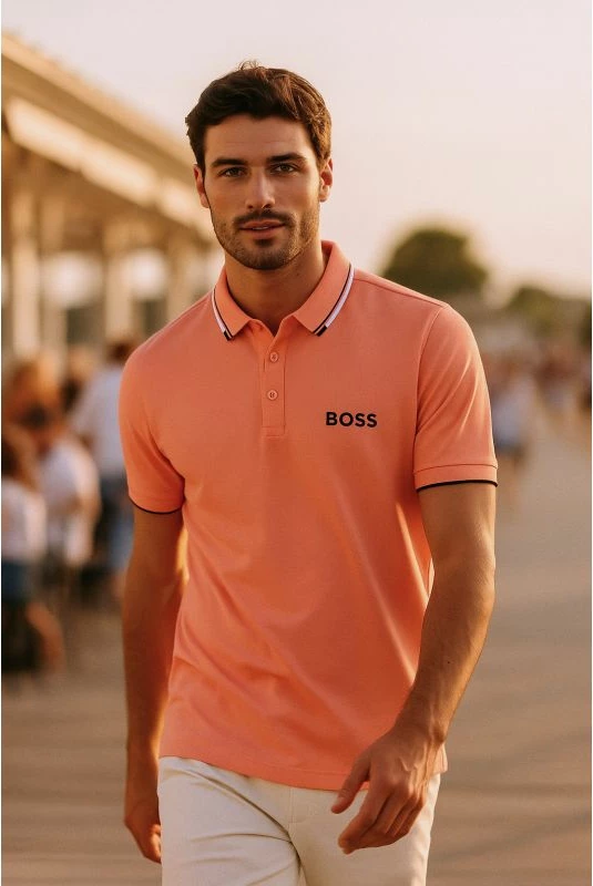 Maicë polo për meshkuj Boss, e kuqe