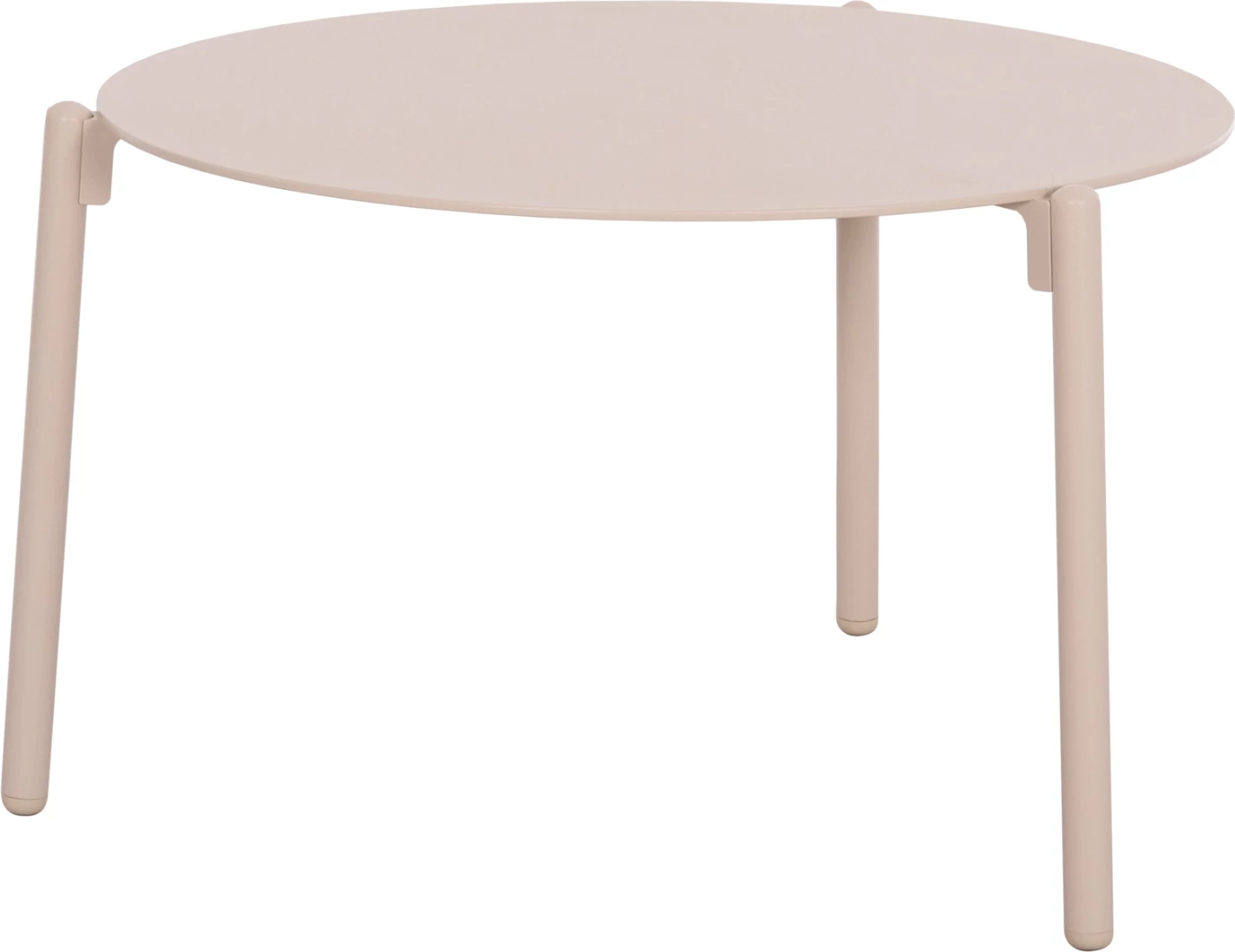 Tavolinë kafeje alumini, ngjyrë krem, ALBERTA CD6357, 62.5x62.5x38cm