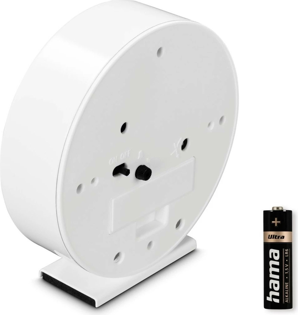 Orë alarmi Hama Skye, 11.3 cm, analoge, e bardhë