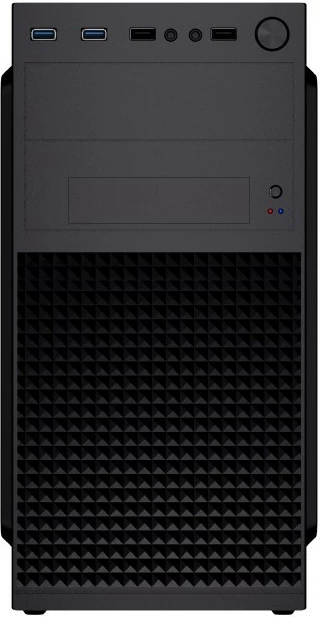 Kasë kompjuteri Gembird Fornax K300, Mini Tower, Micro ATX/Mini ITX, 4x USB, e zezë