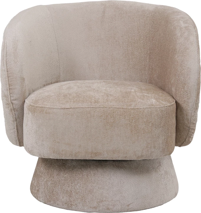 Karrige rrotulluese kreslo, stof krem, 78x81x77cm