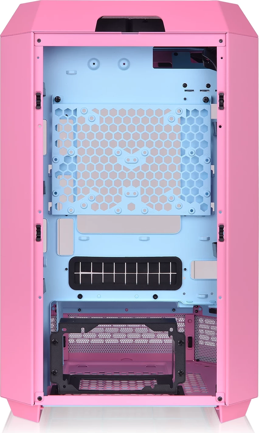 Kasë Thermaltake The Tower 300, Bubble Pink, Micro Tower, xham i temperuar