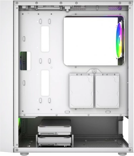 Kasë Gembird Fornax 4300, Midi Tower, ATX, ARGB, e bardhë