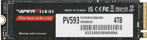 SSD Patriot VIPER PV593, 4TB, M.2 2280, PCIe Gen5 x4